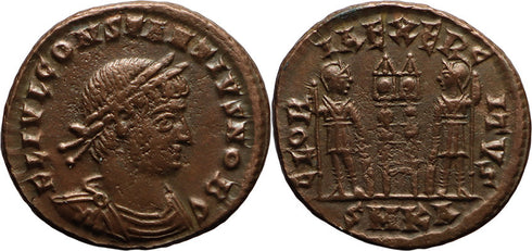 Ancient Roman coin of Constantius II minted in Cyzicus